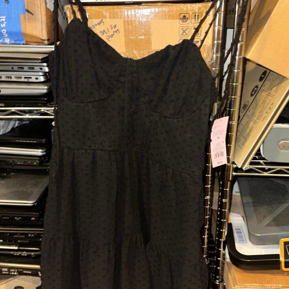 Wild-fable Women's Black Dress